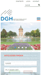Mobile Screenshot of dg-h.de